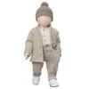 1+ In The FamilyKids 1+ In The Family Baby And Child Hendrick Pants With Suspenders - Taupe Checks