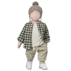 1+ In The FamilyKids 1+ In The Family Baby And Child Henry Shirt - Taupe Checks