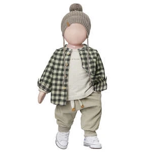 1+ In The FamilyKids 1+ In The Family Baby And Child Henry Shirt - Taupe Checks