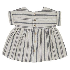 1+ In The FamilyKids 1+ In The Family Baby And Child Josephine Dress - Cream With Blue-Notte Stripes - Image 6