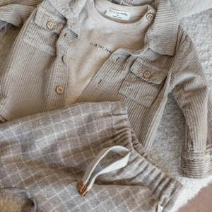 1+ In The FamilyKids 1+ In The Family Baby And Child Moritz Pants - Taupe Checks - Image 3