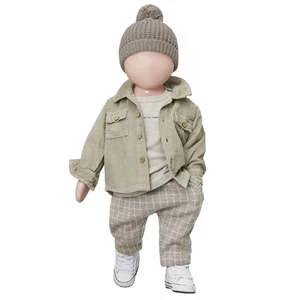 1+ In The FamilyKids 1+ In The Family Baby And Child Moritz Pants - Taupe Checks