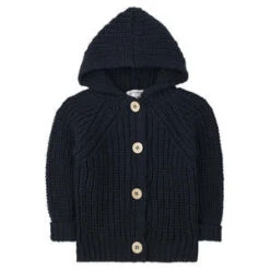 1+ In The FamilyKids 1+ In The Family Baby And Child Ross Hooded Jacket - Navy Blue