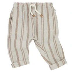 1+ In The Family1+ In The Family Baby And Child Thomas Pants - Cream With Biscotto Stripes