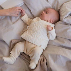 1+ In The FamilyKids 1+ In The Family Baby Daphne Quilted Vest - Ecru Cream