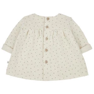 1+ In The FamilyKids 1+ In The Family Baby Elke Dress - Ecru Cream With Dots - Image 3