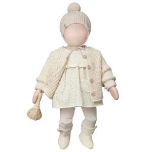 1+ In The FamilyKids 1+ In The Family Baby Elke Dress - Ecru Cream With Dots