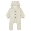 1+ In The FamilyKids 1+ In The Family Baby Liam Polar Jumpsuit - Ecru Cream
