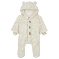 1+ In The FamilyKids 1+ In The Family Baby Liam Polar Jumpsuit - Ecru Cream