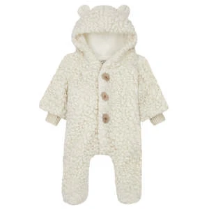 1+ In The FamilyKids 1+ In The Family Baby Liam Polar Jumpsuit - Ecru Cream