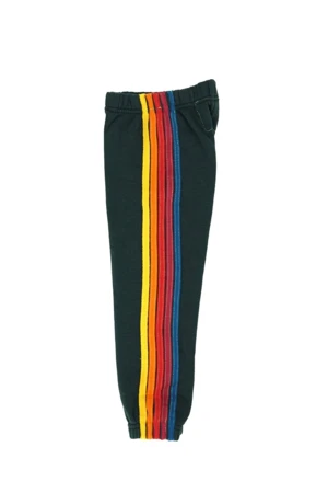 Aviator NationKids Aviator Nation 5 Stripe Sweatpants - Charcoal - Image 2