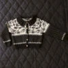 BonjourKids Bonjour Knit Cardigan - Black/Ecru
