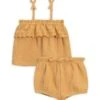 Colored OrganicsKids Colored Organics Zuri Muslin Eyelet Tank Set - Honey