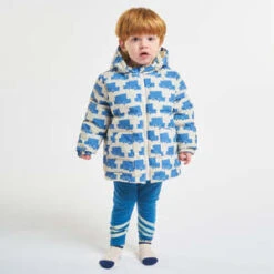 Bobo ChosesKids Bobo Choses Cars Hooded Rain Coat - Blue