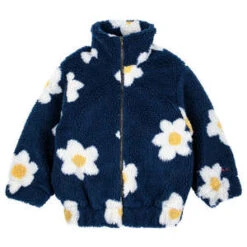 Bobo ChosesKids Bobo Choses Child Big Flower Teddy Bomber Jacket - Navy Blue