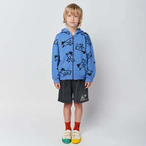 Bobo ChosesChild Mr Birdie Zipped Sweatshirt - Navy Blue