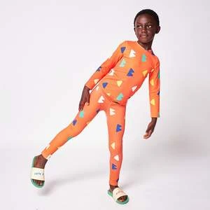 Bobo ChosesKids Bobo Choses All Over Geometric Print Swim Leggings - Orange - Image 5