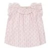 Bontonkids Bonton Baby Anna Leaf Print Blouse - Pink