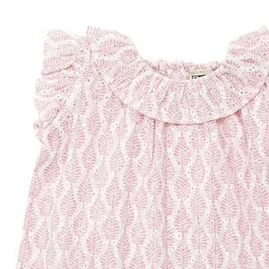 Bontonkids Bonton Baby Anna Leaf Print Blouse - Pink - Image 3