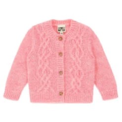 BontonKids Bonton Minibernard Cardigan - Fresh Rose Pink