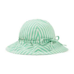BontonKids Bonton Tsar Hat - Green Stripes