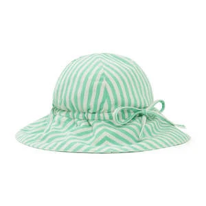 BontonKids Bonton Tsar Hat - Green Stripes