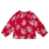 BontonKids Bonton Child Carla Blouse - Red Floral Print