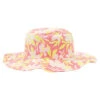 BontonKids Bonton Etretat Hat With Floral Print - Tamaris Rose Pink