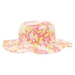 BontonKids Bonton Etretat Hat With Floral Print - Tamaris Rose Pink