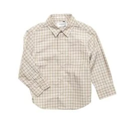 Arch & Linekids Arch & Line Butter Check Shirt - Light Grey