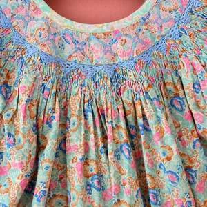 BonjourKids Bonjour Butterfly Kid's Dress - Blue Garden - Image 3