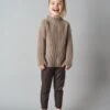 Belle EnfantKIDS Belle Enfant Cable Knit Sweater - Hazelnut