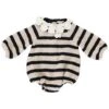 Bebe OrganicKids Bebe Organic Cleo Romper - Parisian Stripes