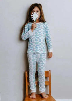 Dodo BananaKids Dodo Banana Clouds Pajamas - Blue