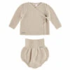 CondorKids Condor Baby Sand Stitch Two Piece Set - Linen Beige