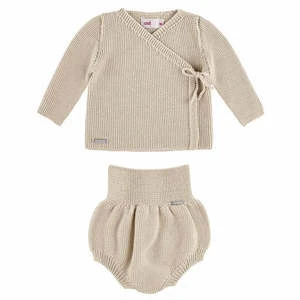 CondorKids Condor Baby Sand Stitch Two Piece Set - Linen Beige