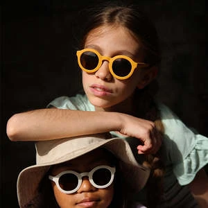 Cream EyewearKids Cream Eyewear Child Cream 01 X The New Society Sunglasses - Orange - Image 4
