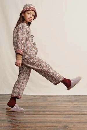 Bebe OrganicKids Bebe Organic Flora Hat - Vintage Daisies - Image 3