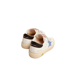 Golden GooseKids Golden Goose May School Leather Stripes Star White Blue Kids GYF00198F0028040966 - Multi - Image 3