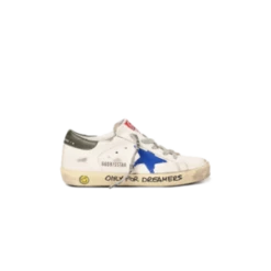 Golden GooseKids Golden Goose Super-Star Leather Upper And Heel Print Sneakers