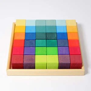 Grimm'sKids Grimm's 36 Piece Set Squares Building Set - Multicolour - Image 2