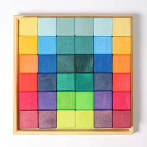 Grimm'sKids Grimm's 36 Piece Set Squares Building Set - Multicolour