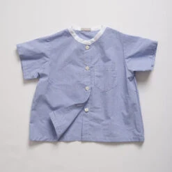 MakiéKids Maki James Shirt - Gingham White Collar