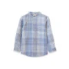 Beet WorldJames Shirt -slub Check - Blue