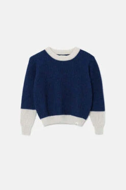 My Little CozmoKids My Little Cozmo Jessie Sweater - Blue/Grey