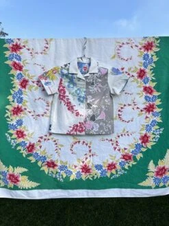 CarleenJames Tablecloth Shirt Size 45