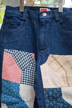 CarleenKIDS Carleen Patchwork Jeans - Square Dance - Image 4