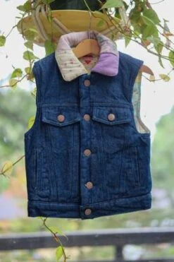 Clare V.KIDS Clare V. Quilt-lined Classic Vest - Cabbage Patch