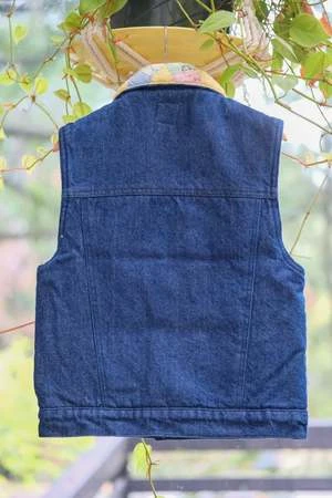 Clare V.KIDS Clare V. Quilt-lined Classic Vest - Sunny Side - Image 3