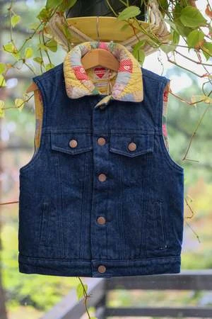 Clare V.KIDS Clare V. Quilt-lined Classic Vest - Sunny Side